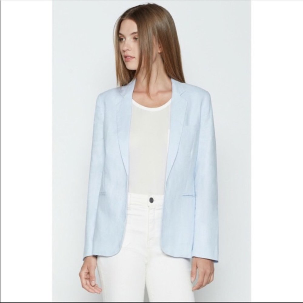 Joie Light Blue Linen Blazer